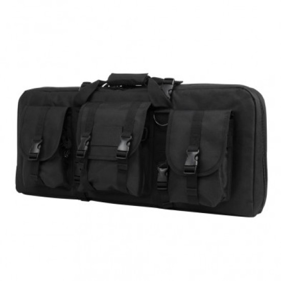 2 Gun Pistol Carbine Case -  Black