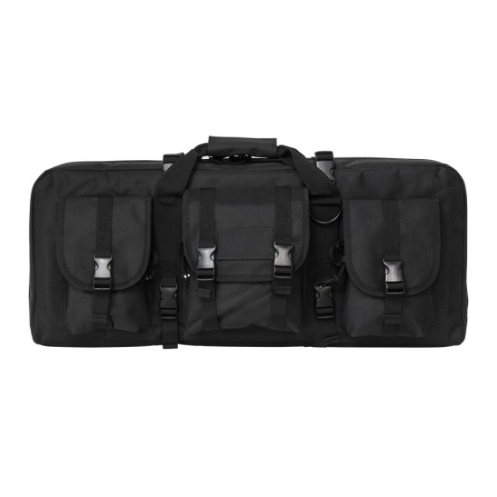 2 Gun Pistol Carbine Case -  Black